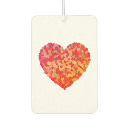 Abstract Heart Confetti Art カーエアーフレッシュナー