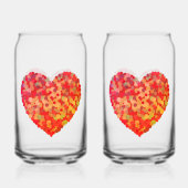 Abstract Heart Confetti Art ガラス缶 (裏面)