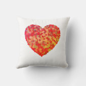 Abstract Heart Confetti Art クッション (裏面)