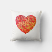 Abstract Heart Confetti Art クッション (正面)