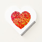 Abstract Heart Confetti Art ノートブック (裏面)