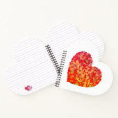 Abstract Heart Confetti Art ノートブック (内部)