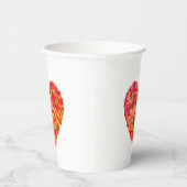 Abstract Heart Confetti Art 紙コップ (右)