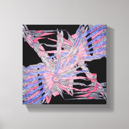 Abstract Hidden Harmony キャンバスプリント (正面)