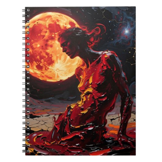 Abstract Human & Imaginary World Photo Notebook ノートブック (正面)