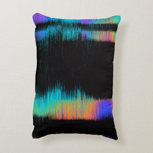 Abstract image of glitched LED screen. Broken vide アクセントクッション (裏面(縦))