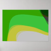 Abstract In Green And Yellow 1004 ポスター (正面)