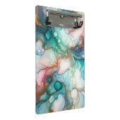 Abstract in Pink, Teal, Blue, and Gold ミニクリップボード (アングル)