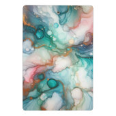 Abstract in Pink, Teal, Blue, and Gold ミニクリップボード (裏面)