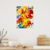 Abstract in Red ポスター (キッチン)