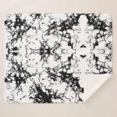 Abstract Ink Splatter Sherpa Blanket  シェルパブランケット (正面(横))