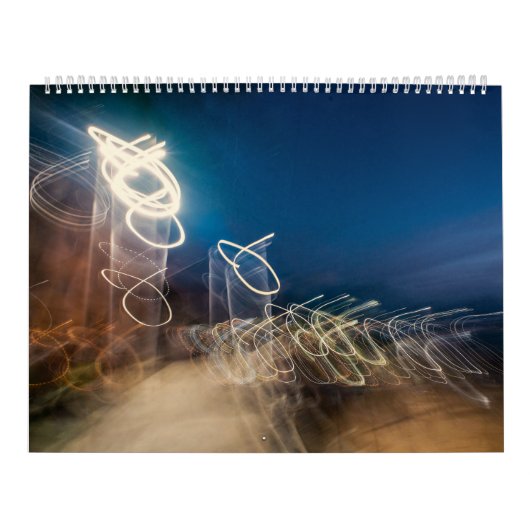 Abstract Intentional Camera Movement Night Light T カレンダー (カバー)