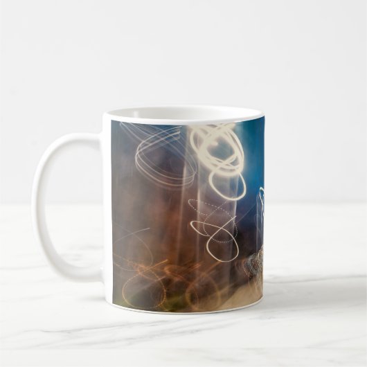 Abstract Intentional Camera Movement Night Light T コーヒーマグカップ (左)