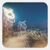 Abstract Intentional Camera Movement Night Light T スクエアシール (正面)
