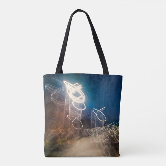Abstract Intentional Camera Movement Night Light T トートバッグ (裏面)