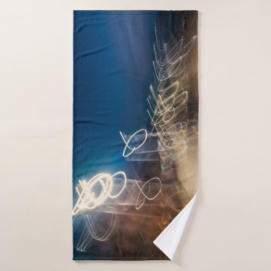 Abstract Intentional Camera Movement Night Light T バスタオル (バスタオル)