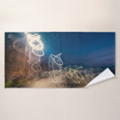 Abstract Intentional Camera Movement Night Light T バスタオル (バスタオル)