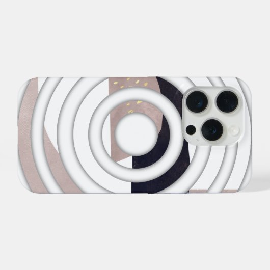 Abstract Iphone 15 pro Case Design iPhoneケース (裏面横)