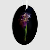 Abstract Iris Flower – Elegant Floral Art オーナメント (正面)