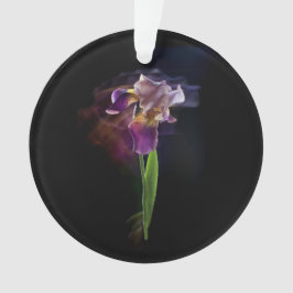 Abstract Iris Flower – Elegant Floral Art オーナメント