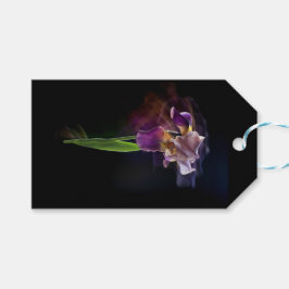 Abstract Iris Flower – Elegant Floral Art ギフトタグ