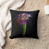 Abstract Iris Flower – Elegant Floral Art クッション (ブランケット)