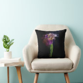 Abstract Iris Flower – Elegant Floral Art クッション (椅子)