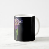 Abstract Iris Flower – Elegant Floral Art コーヒーマグカップ (正面右)