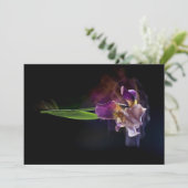 Abstract Iris Flower – Elegant Floral Art シーズンカード (スタンド正面)