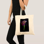 Abstract Iris Flower – Elegant Floral Art トートバッグ (正面(商品))