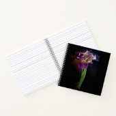 Abstract Iris Flower – Elegant Floral Art ノートブック (内部)