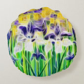Abstract Iris Pillows ラウンドクッション (裏面)
