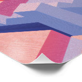  Abstract Isometric Stairs and Arches ポスター (コーナー)