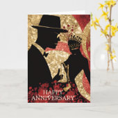 Abstract Jazz Serenade カード (黄色い花)