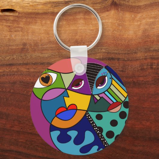 Abstract Keychain キーホルダー (正面)