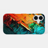 Abstract Kinetic Splatter_ iPhone カー 16ケース (裏面横)