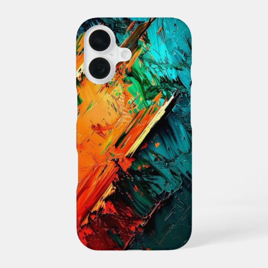 Abstract Kinetic Splatter_ iPhone カー 16ケース (裏面)