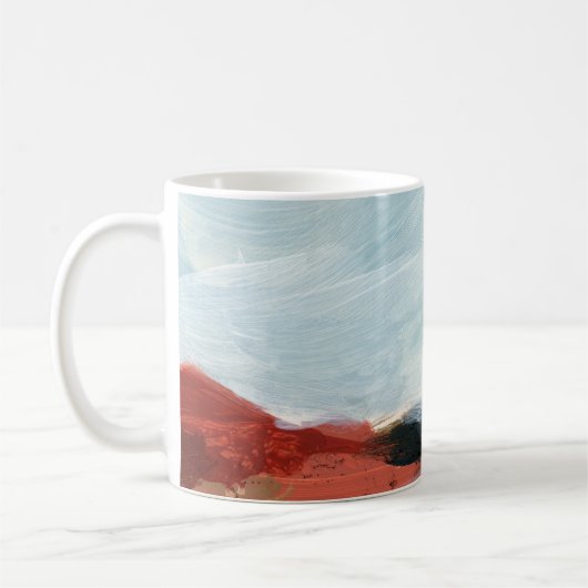Abstract landscape. Beautiful artistic. Hand paint コーヒーマグカップ (左)