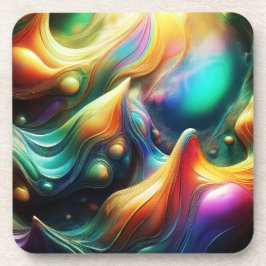 Abstract Landscape Created by Colorful Peaks コースター