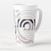 Abstract latte mug design カフェラテマグ (右アングル)