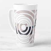 Abstract latte mug design カフェラテマグ (左アングル)