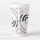 Abstract latte mug design カフェラテマグ (正面)