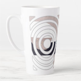 Abstract latte mug design カフェラテマグ