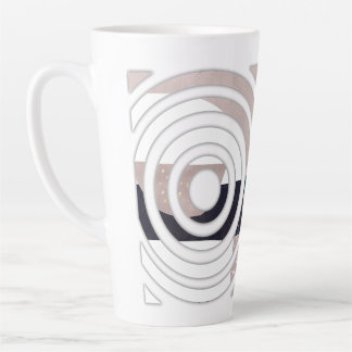 Abstract latte mug design カフェラテマグ