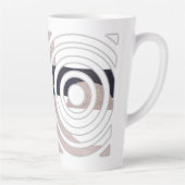 Abstract latte mug design カフェラテマグ (右)
