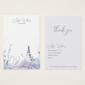 Abstract Lavander Earrings Jewelry Display Card (正面&裏面)