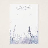 Abstract Lavander Earrings Jewelry Display Card (正面)