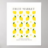 Abstract Lemon Market Kitchen Print ポスター (正面)