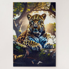 - Abstract Leopard in Tree Puzzle – Bold Wildlife  ジグソーパズル