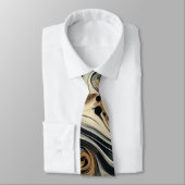 Abstract Leopard Print Swirl ネクタイ (タイ)